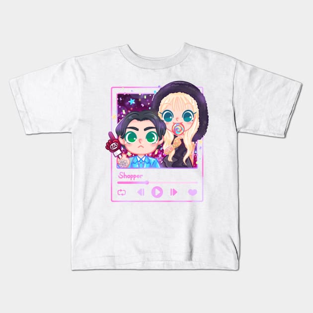 IU Shopper Kids T-Shirt by BiillustrationID